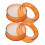 Finger Sponge Cup Plastic Orange 2 Pieces 7