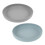 2pcs Silicone Suction Plate for Elderly Non Skid Dinnerware Deep Gray Home Use 1