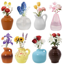 Mini Ceramic Vase Magnets for Fridge Kitchen Office Car