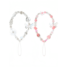 Beaded Rainbow Phone Lanyard Wrist Strap with Pearls – Cute Anti-Lost Phone Accessory for Women & Girls, Compatible with All Phones