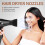 2 Pcs Blow Dryer Diffuser Attachment Alternative Comb Travel Black 3