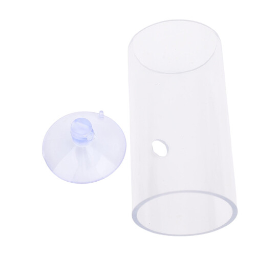 Betta Fish Tunnel Transparent Suction-Cup Mount 3.94x5.91
