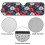 Boho Hibiscus Windshield Sun Shade for Jeep Wrangler JL and 6