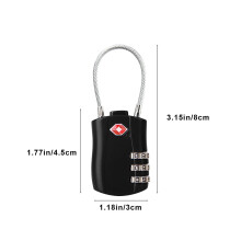 Home, Garden & Tools Gadgets Kitchen Dining Backpack Luggage Lock Aluminum Alloy Password Padlock, Gifts for Yourself, Black