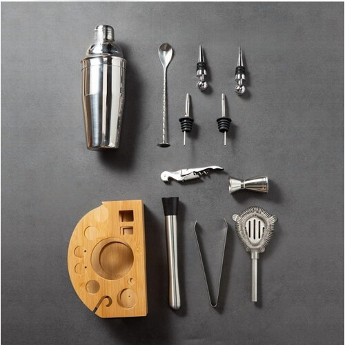 12PCS Complete Bartending Kit In Elegant Design For Craft Cocktails 1