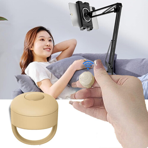 Upgraded Fingertip Wireless Remote Control with Scrolling Ring – Compatible with Phone, App, Page Turner & Camera Shutter 1