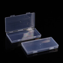 Under $5 Transparent Rectangular Plastic Box, Clear Storage Container for Supplies Toiletries, Multipurpose Organizer Case