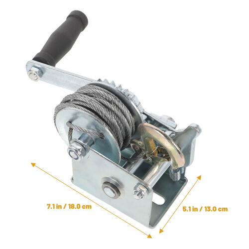Manual Hand Winch for Storage Lifting Heavy Loads 1Set 1