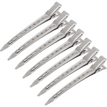 3.5 Inch Duckbill Clips Metal Alligator Hair Clips Cutout Clips With Holes 24 Pcs