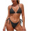 Women's tankini swimsuit open back two-piece 3