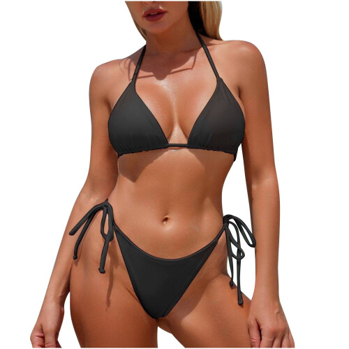 Women's tankini swimsuit open back two-piece 2
