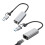 USB-C/USB-A til RJ45Ethernet-adapter 1/2,5 Gbps aluminium 6