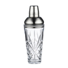 Upgraded Stainless Wine Shaker Glass,Cocktail Shaker Cup,New Cocktail Shaker, Stainless Steel Cap, Filtered Glass Shaker, 420ml
