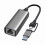 USB-C/USB-A til RJ45Ethernet-adapter 1/2,5 Gbps aluminium 7