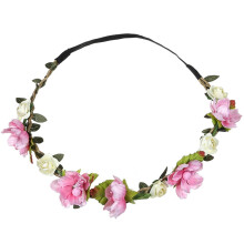 Couronne de fleurs bohème pour mariées, demoiselles d'honneur et petites filles d'honneur – 1 pièce, accessoire pour cheveux de mariage et de