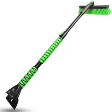 Snow Brush and Ice Scraper 44 inch Extendable Foam Grip