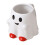White Ceramic Mug with Ghost Cat & Bat Design 2