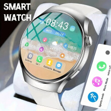 Smartwatch für Damen und Herren: Anrufe/Nachrichten, Fitness-Tracker mit Schrittzähler, Musiksteuerung, Fotofunktion, Touchscreen, stilvolles