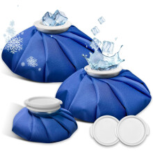 Reusable Ice Bags for Injuries – 3rd Gen Hot & Cold Therapy, No-Leak, Waterproof, Blue (6"/9"/11")