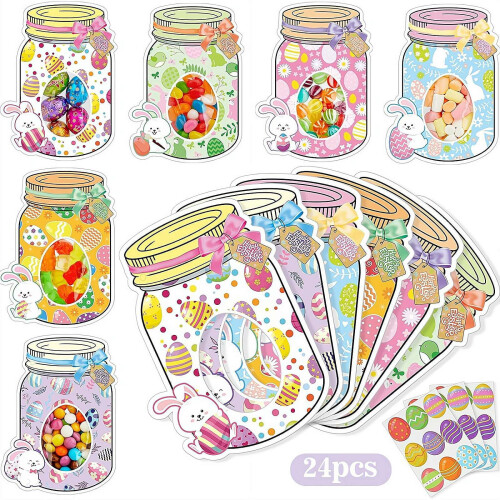 Easter Greeting Cards for Classroom 24pcs