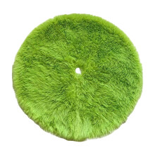 Christmas Tree Skirt 90cm – Snowflake Red Plaid Mat with Shimmer, Soft Touch & Easy Setup, Reusable Holiday Decoration