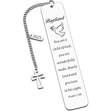 Christian Confirmation Bookmark Gift for Teens – Thank You Sponsor Appreciation Gift, Compatible with Catholic Baptism & Confirmation
