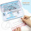8-Piece Math Geometry Kit Set with Rulers, Compass, Protractor, Pink/Blue 6