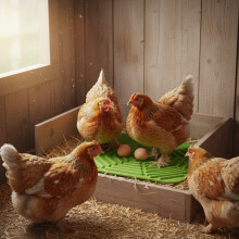 (Green) Adjustable Chicken Nest Pad - Washable & Non-Slip