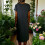 Damen-Leinenkleid mit Rundhalsausschnitt und lockerer Passform 5