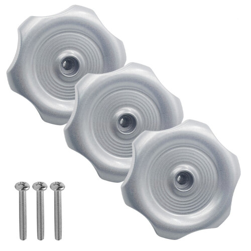 3 Pack RV Window and Vent Knobs with 1 Inch Shaft for Easy Replacement