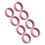 8er-Set Silikon-Radkappen Rosa - Geräuschabsorbierend 1