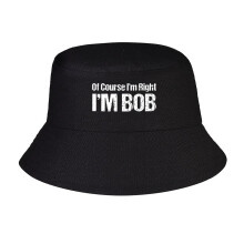 Of Course I'm Right Print Summer Bucket Hat for Women Men,Made In USA,Sun Hat For Golf Travel Beach Fishing Hat