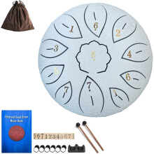 Steel Tongue Drum G Tone 11-Note with Carry Bag and