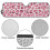 Foldable Pink Leopard Windshield Sun Shade Aluminum Foil 6