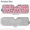 Foldable Pink Leopard Windshield Sun Shade Aluminum Foil 7