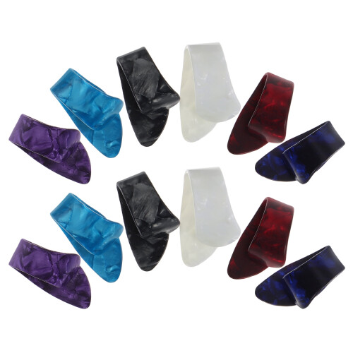 Guitar Finger Picks Flat Thumb Picks 12 pcs