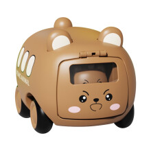 Zoo Animal Push-Pull Car Toy Set (4 pcs) for Ages 1-4; DIY Craft Kits for Kids 8-12; Compatible with LEGO