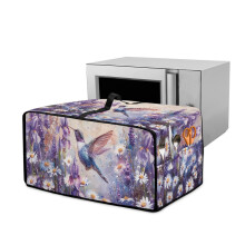 Stofhoes voor broodroosteroven met kolibrie- en madeliefjesmotief, 20,5 x 16,5 x 10 inch