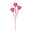 Artificial Valentine Flowers with Heart-Shaped Red Berry 1