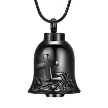 Bell Shape Urn Necklace for Ashes Motorcycle Cremation Keepsakes Memorial Locket Urn Pendant Necklace for Human / Pet