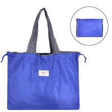 Shopping Bags with Handles Machine Washable Eco-Friendly Durable Lightweight Grocery Bags Perfect for Travel Shopping & Daily Use,Oxford cloth,Blue