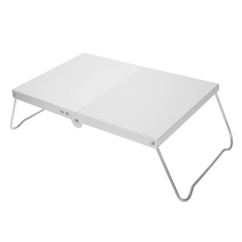 Collapsible Picnic Table Silver 1 Set 14.93x8.25x4.72 in