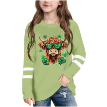 St. Patrick's Day Fashion Cute Printed Casual Long Sleeve Tops for Boys and Girls