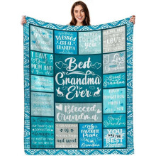 Grandma Gifts Sherpa Fleece Blanket Grandma Birthday Gifts for Grandma New Grandma Gifts Grandma Blanket from Grandkids 60"x80"