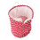 Panier à linge pliable rouge avec cordon de serrage 1