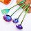 Stainless Steel Material Long Handle Colorful Practical Tableware for Home Kitchen Cooking Use 1