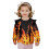 Mädchen-Pullover-Hoodie mit Rüschen an den Schultern, Größe 7-8 Jahre 1