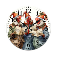 Vintage Animal Rooster Wall Clock, Silent Non-Ticking, Battery-Powered – Compatible with Home, Living Room, Kitchen & Office Decor