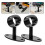 2Pcs Stair Railing Bracket Black Metal Handrail Holder Durable Rust Resistant for Indoor Use 1