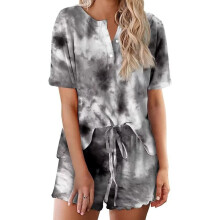 Set pigiama da donna in modal tie-dye, 2 pezzi